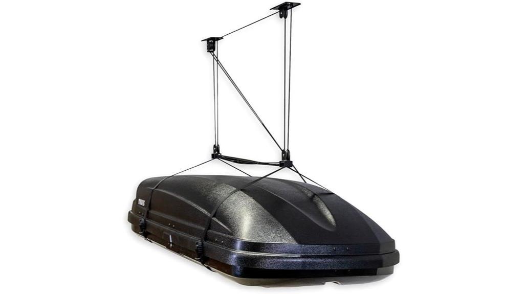 garage snowboard storage pulley