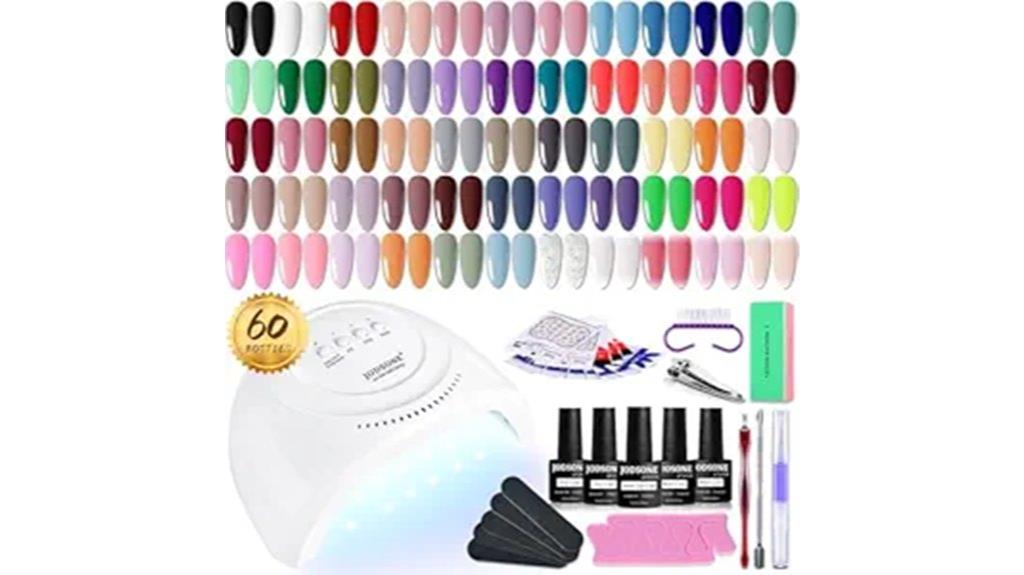 gel nail kit with uv light