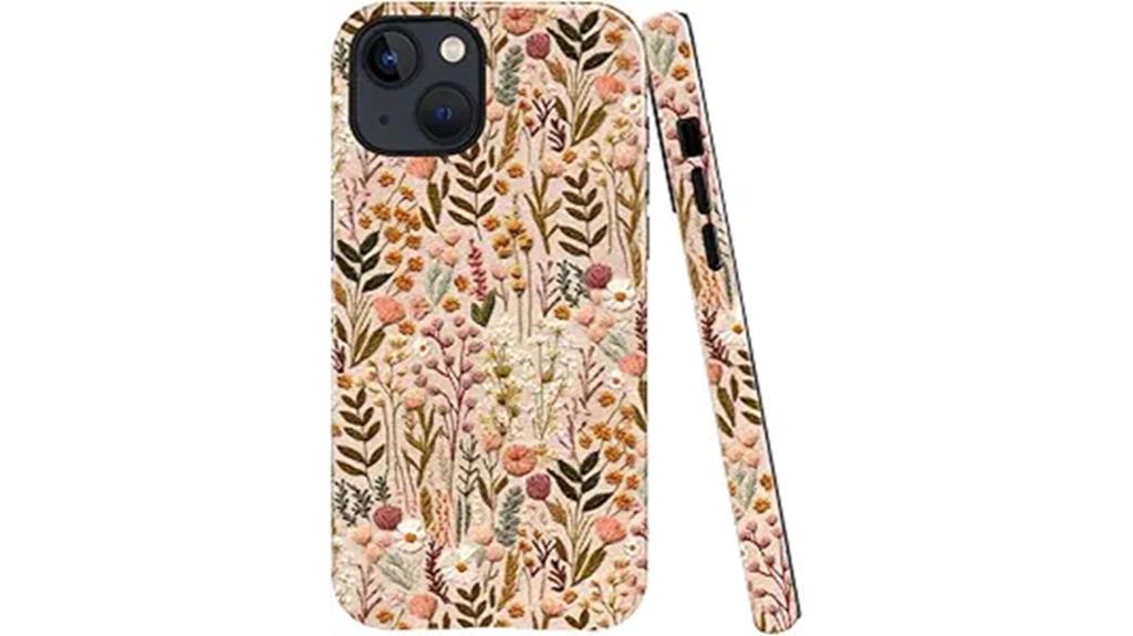 glossy flower iphone 14 case