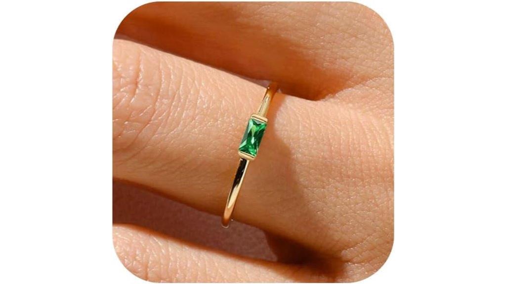 gold birthstone ring