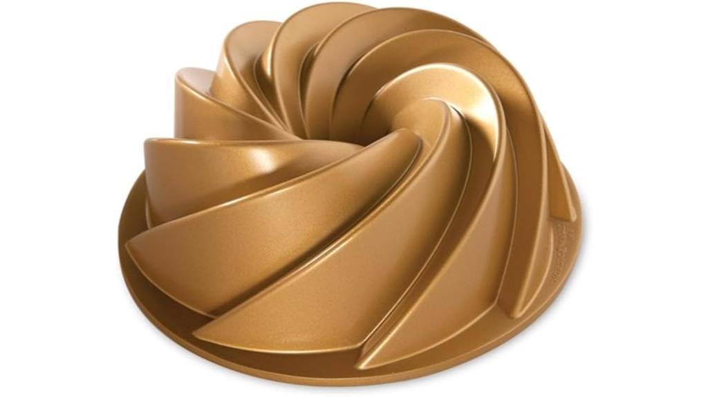 gold heritage bundt pan
