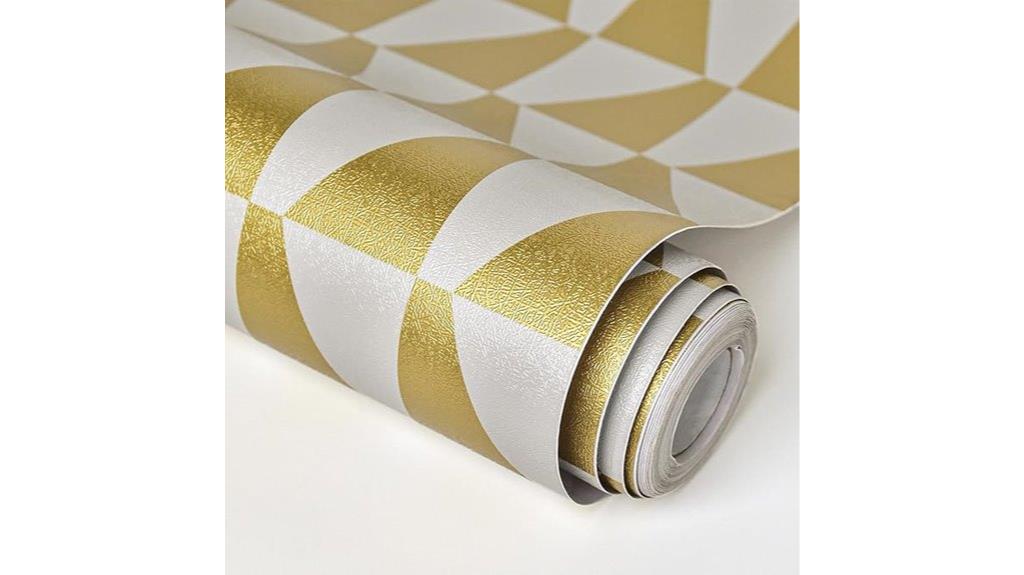 gold peel and stick wallpaper