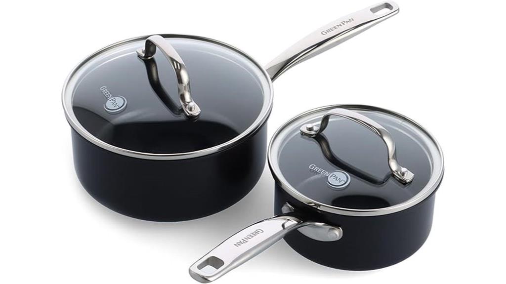 greenpan chatham saucepan set