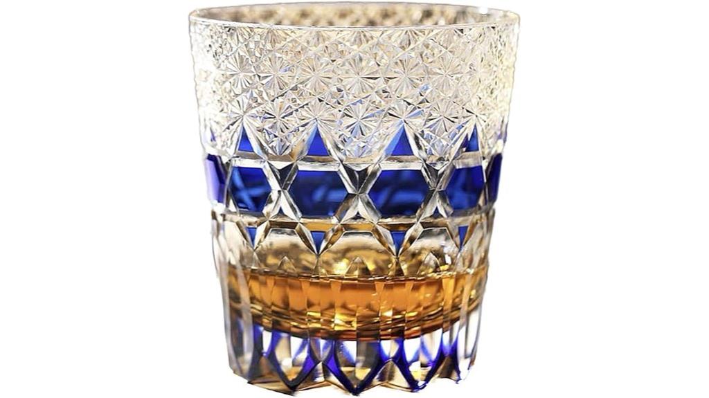 handcrafted crystal whisky glass