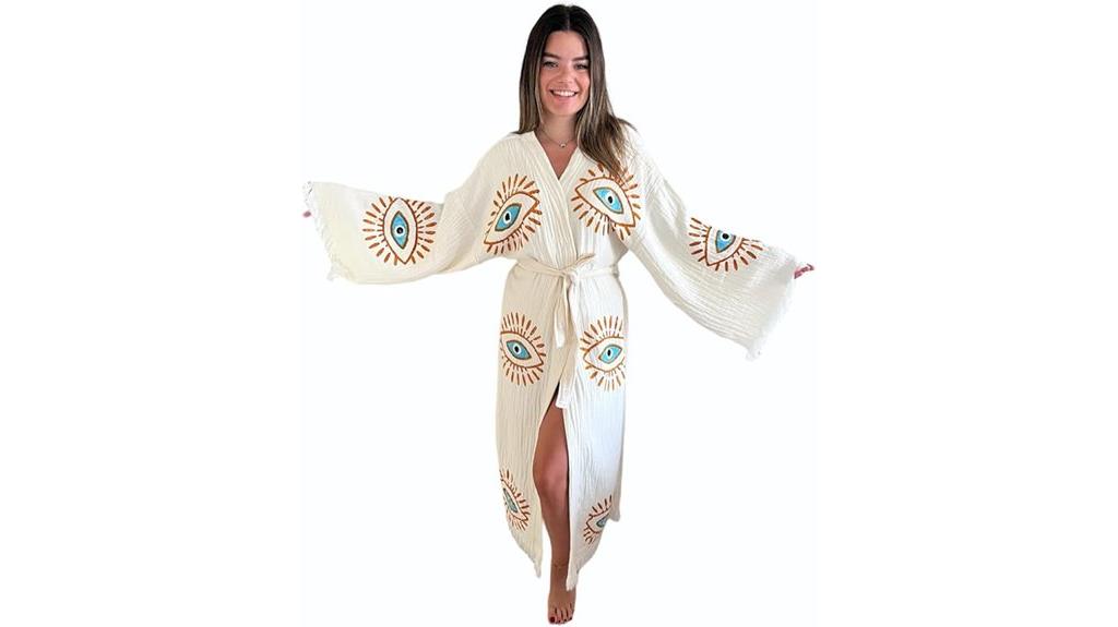 handmade evil eye kimono