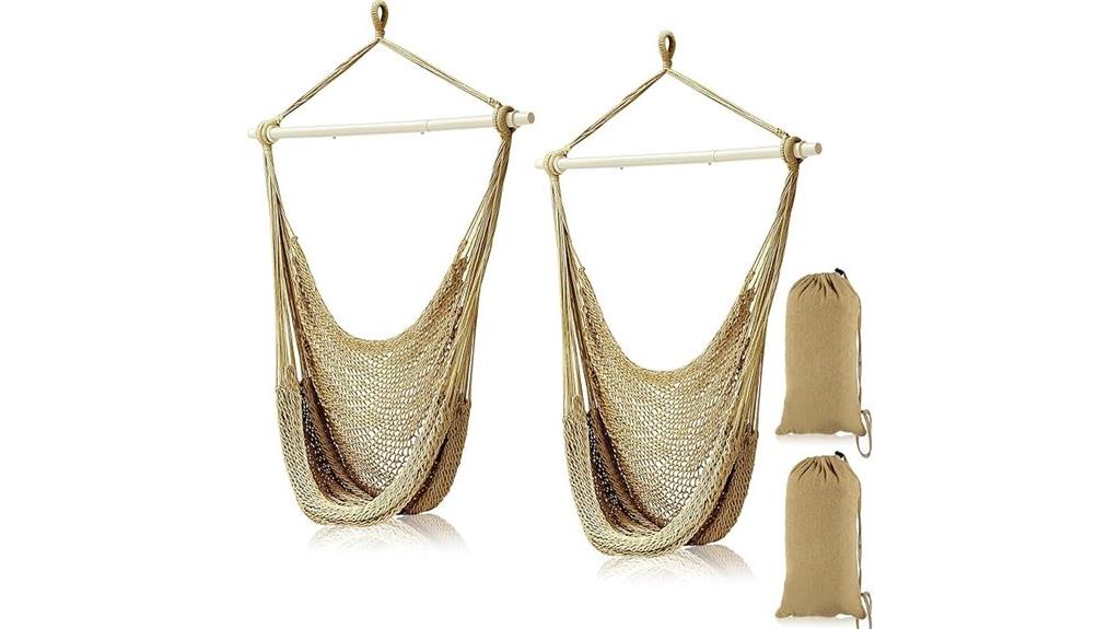 hanging hammock chair with metal bars