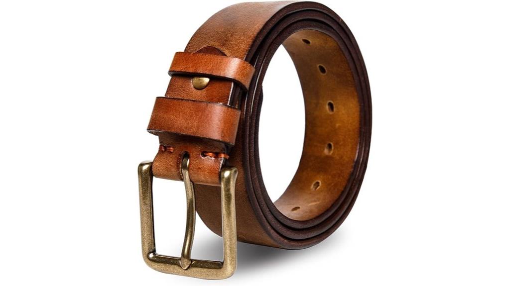 heavy duty leather belt