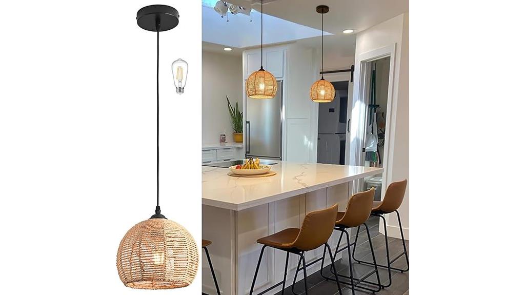 hemp rope pendant light