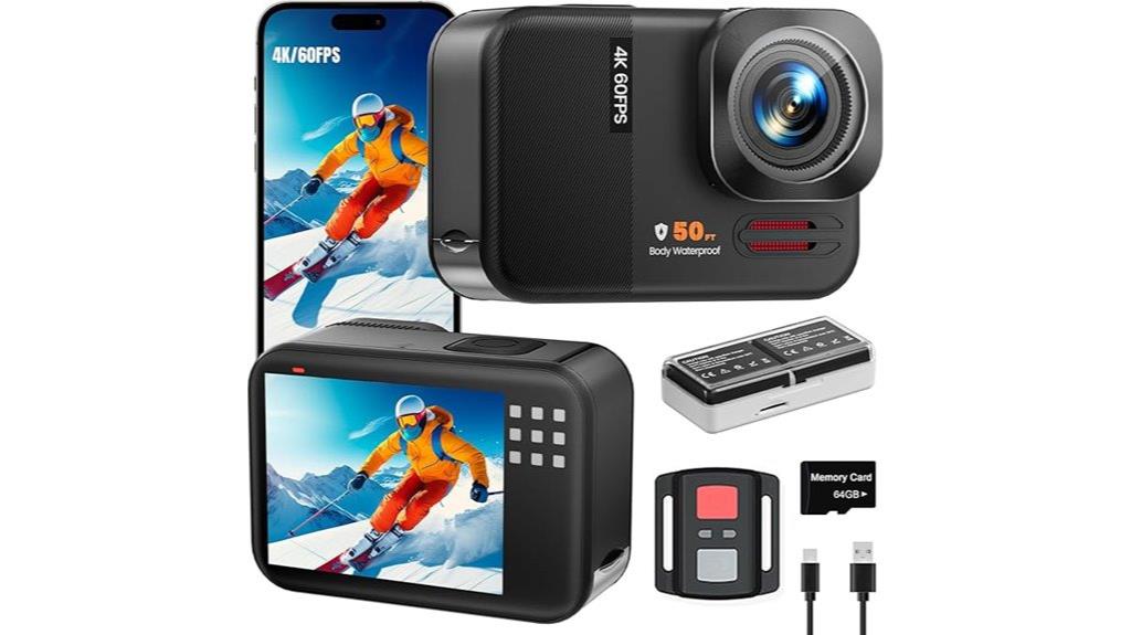 high resolution 4k action camera