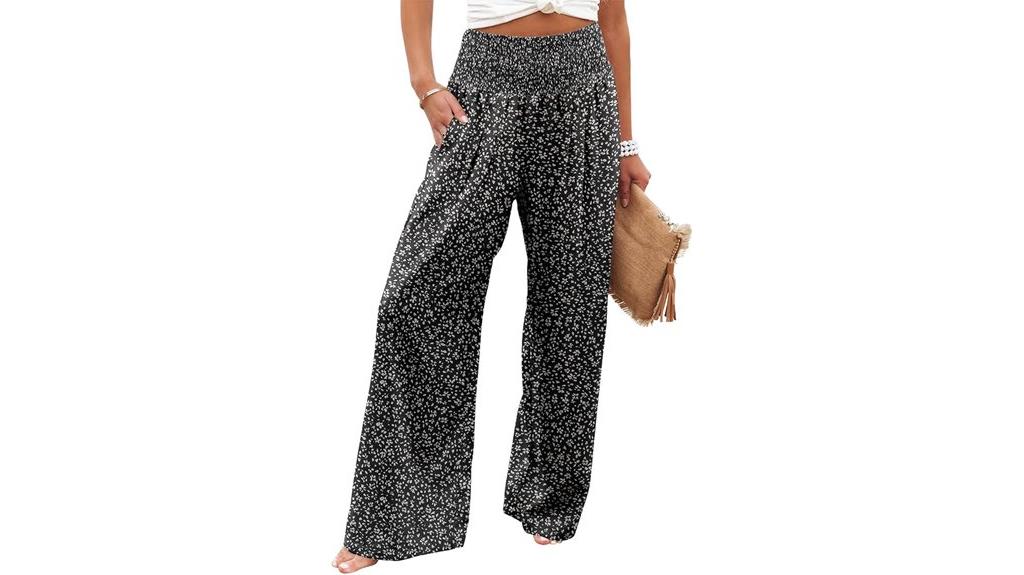 high waisted palazzo pants with pockets