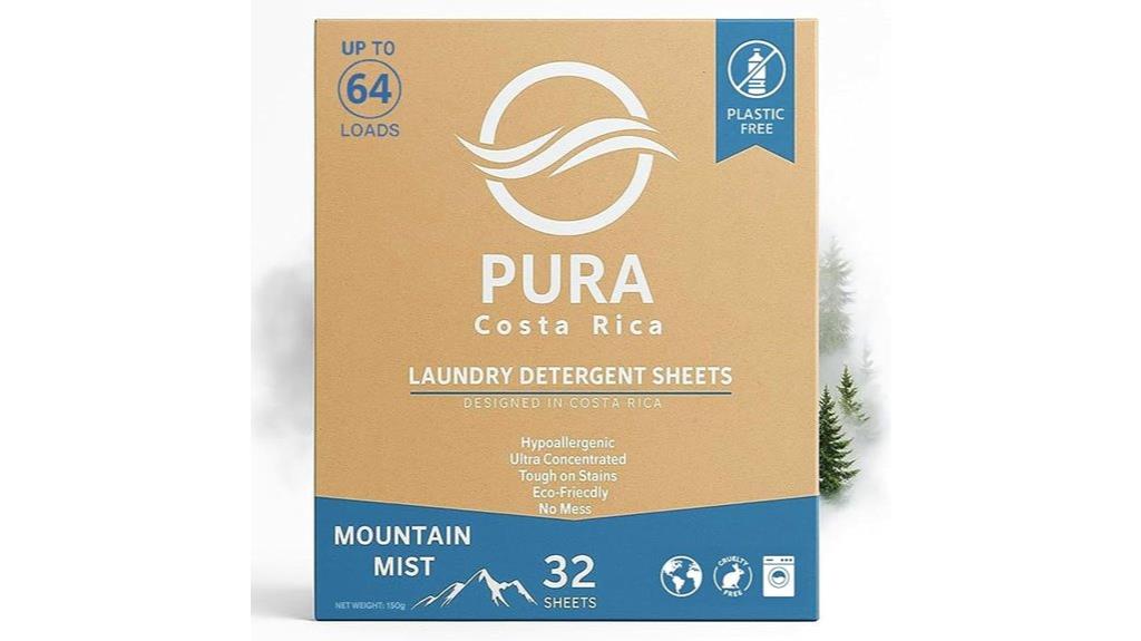 hypoallergenic concentrated laundry sheets
