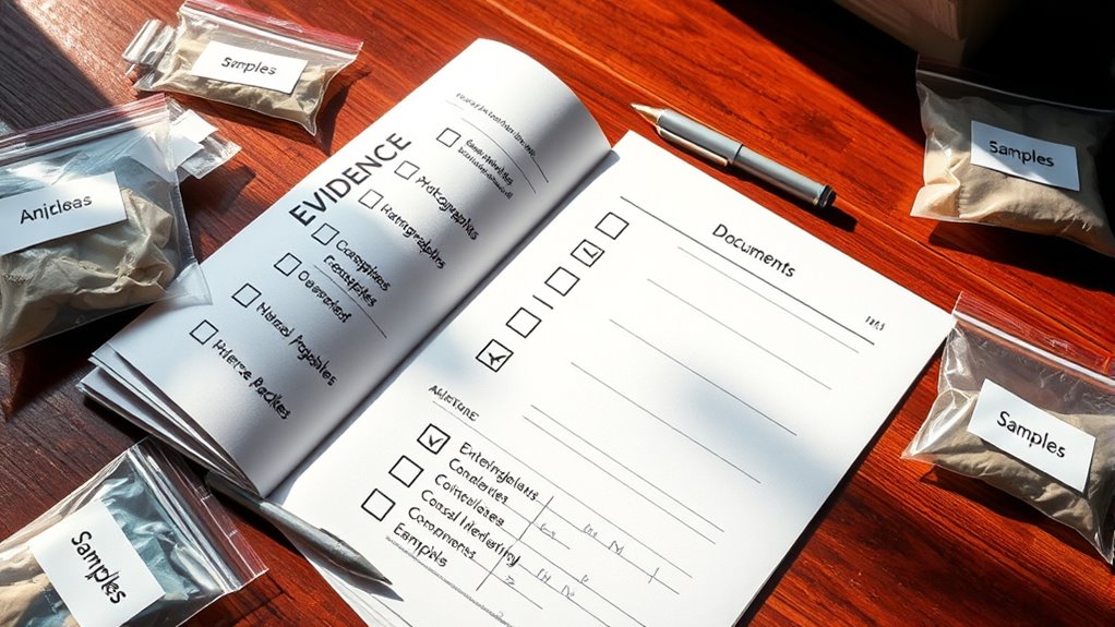 include comprehensive evidence details