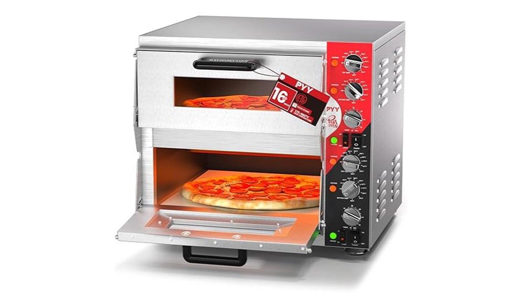 indoor 16 inch double oven