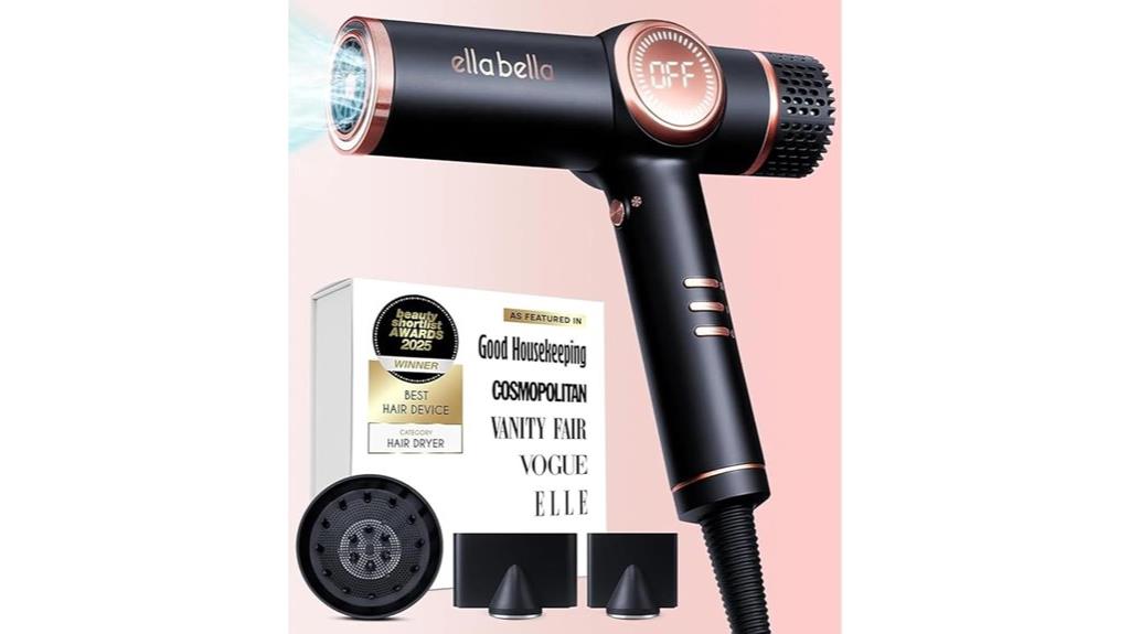 ionic hair dryer with diffuser