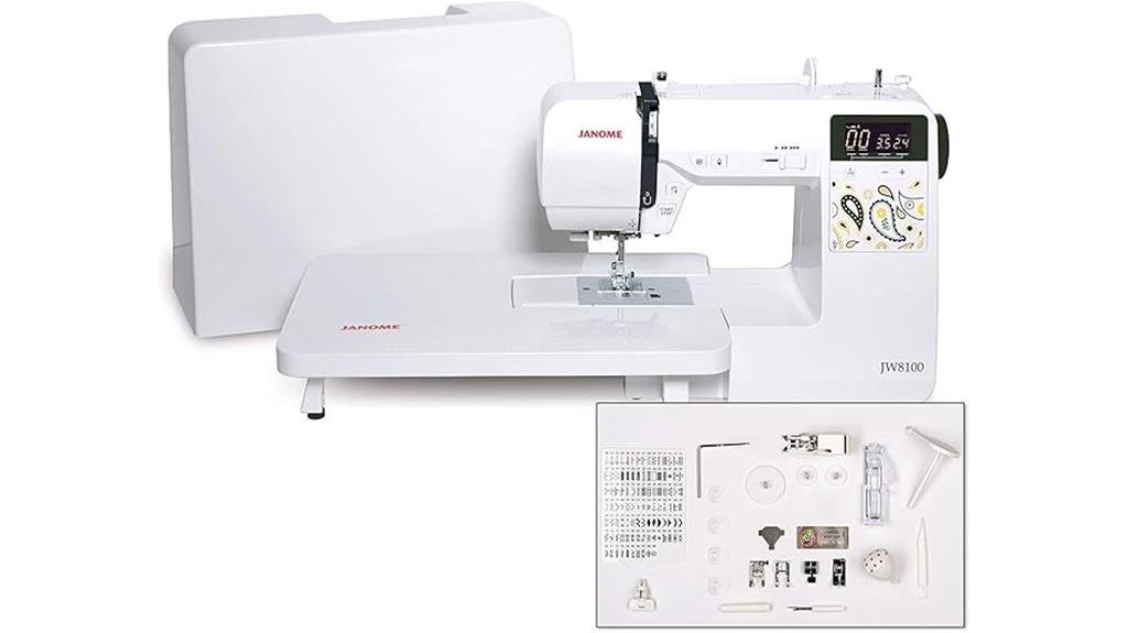 janome jw8100 sewing machine