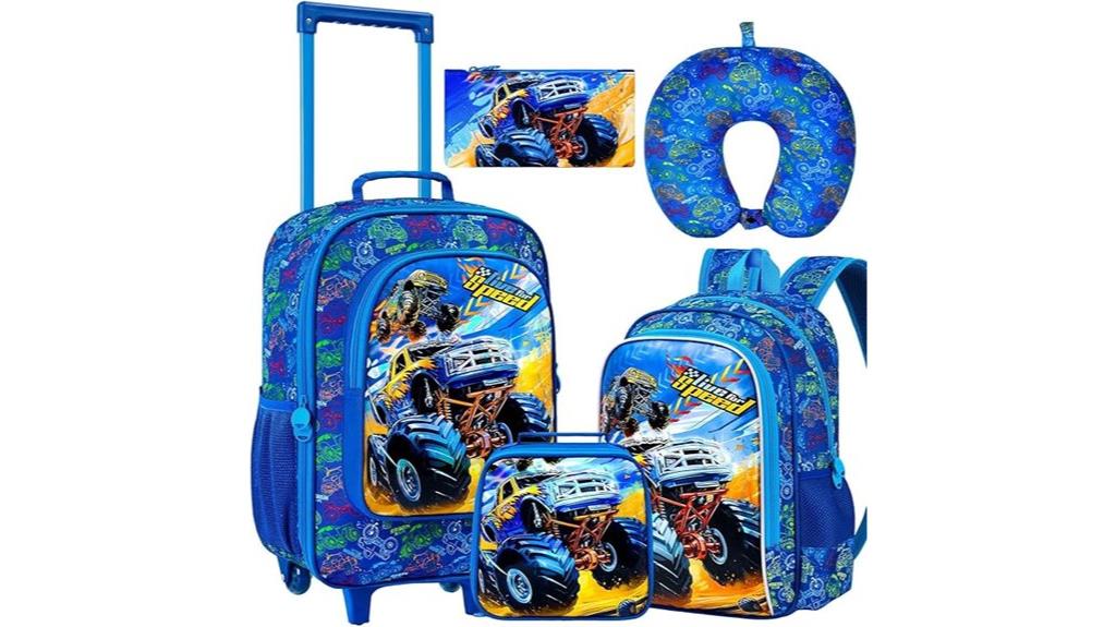 kids colorful luggage set