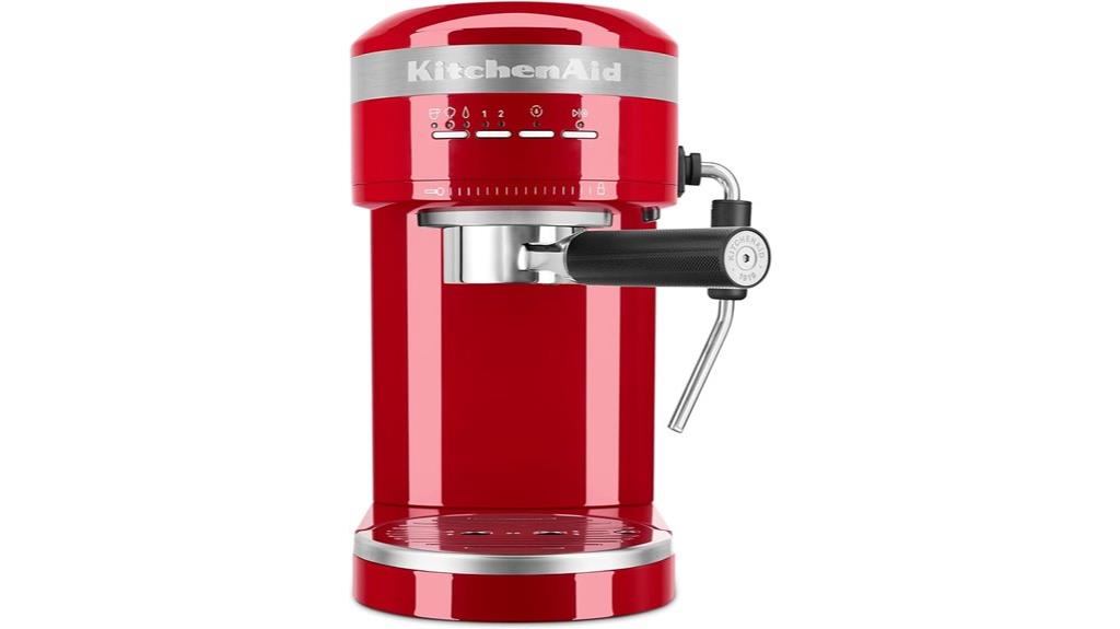 kitchenaid red espresso machine