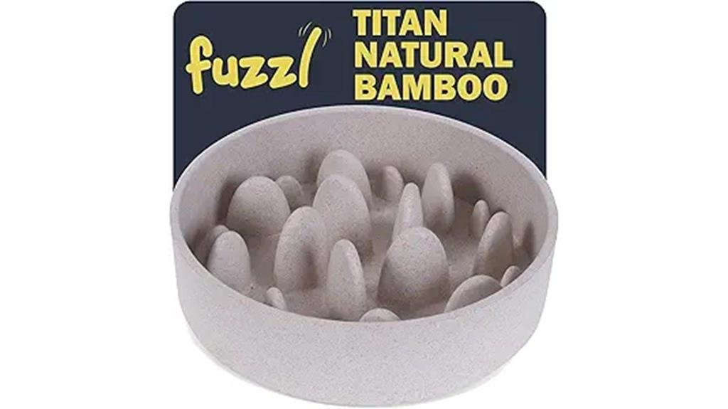 large bamboo dog bowl