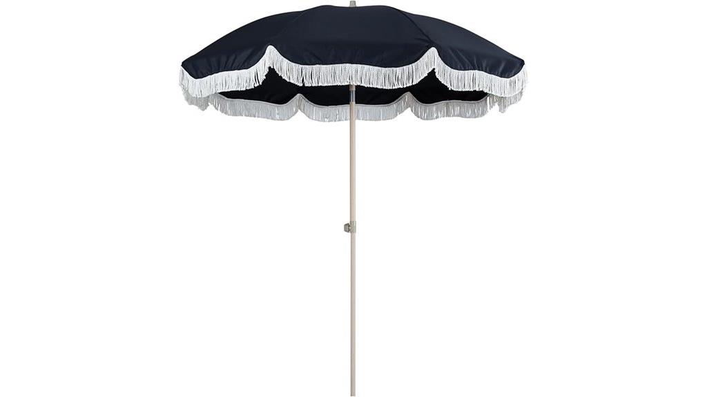 large boho fringe umbrella