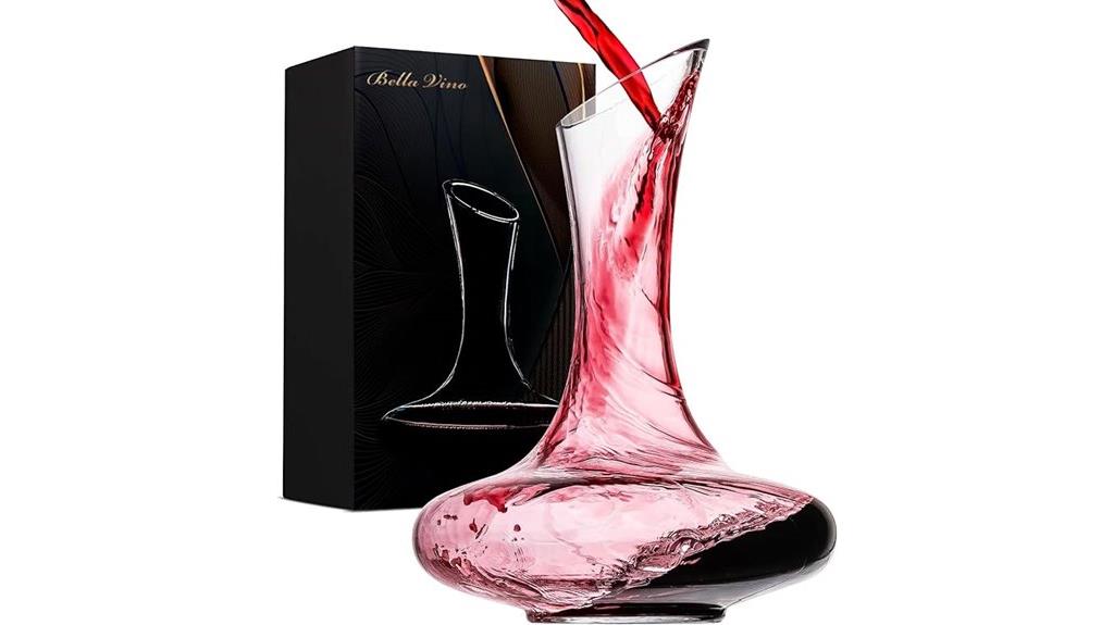large crystal wine decanter