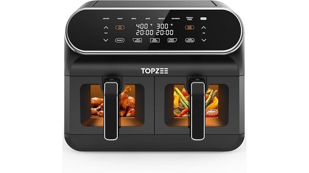 large dual basket air fryer