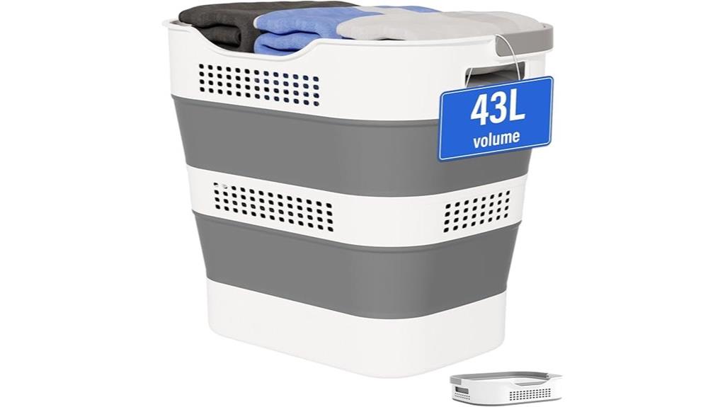 large foldable laundry basket