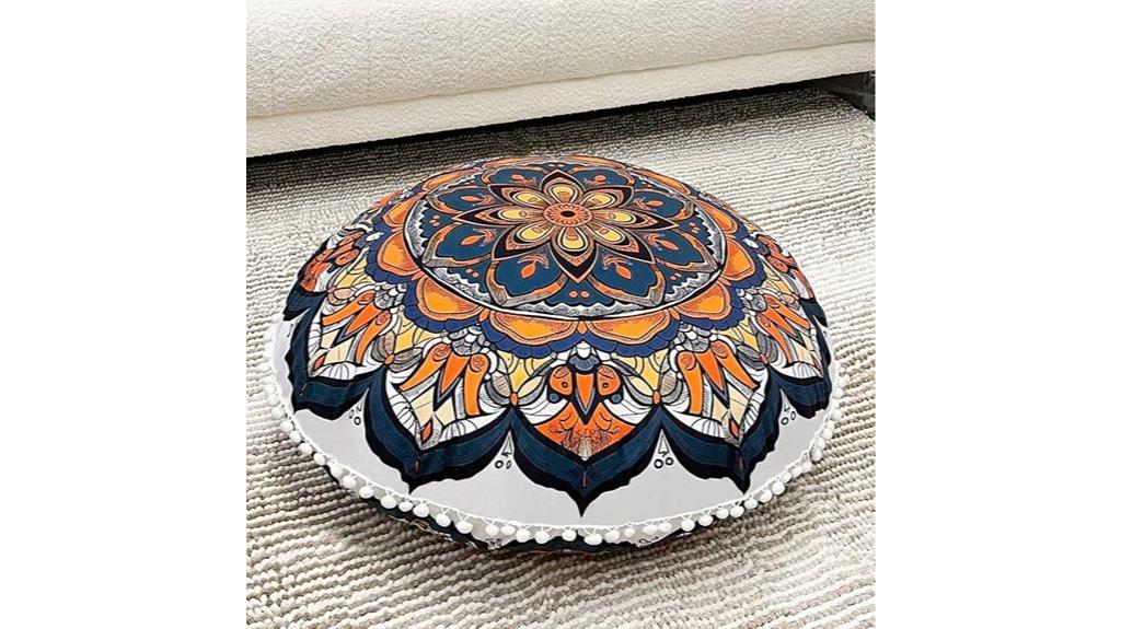 large round meditation cushion