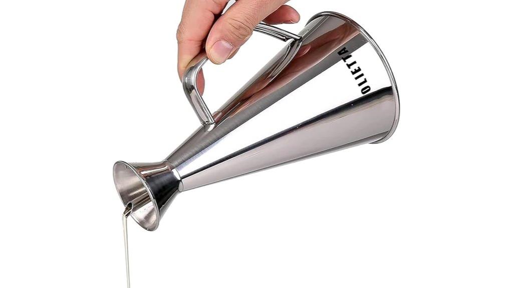 leakproof stainless steel pourer