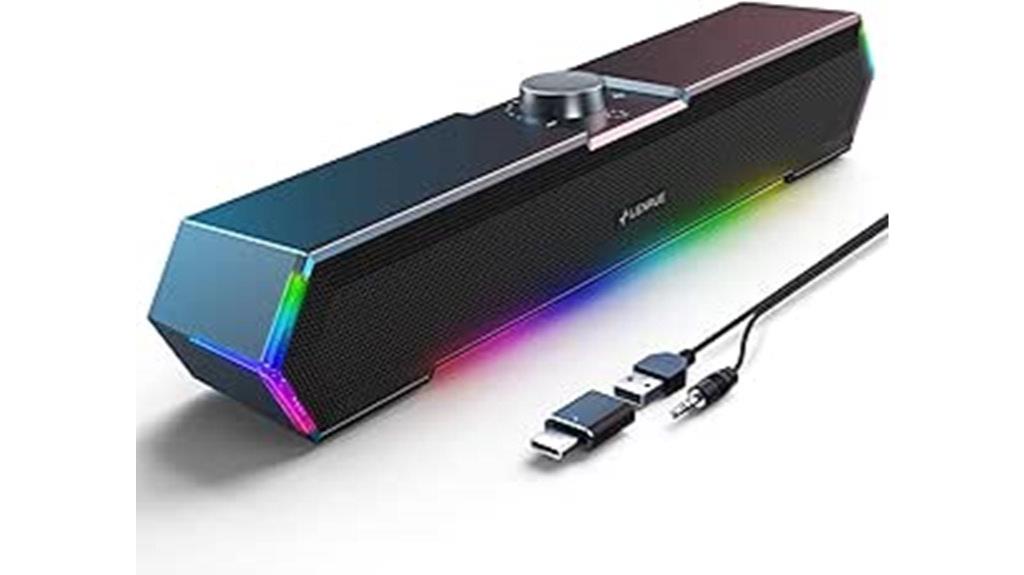 led touch control speakers