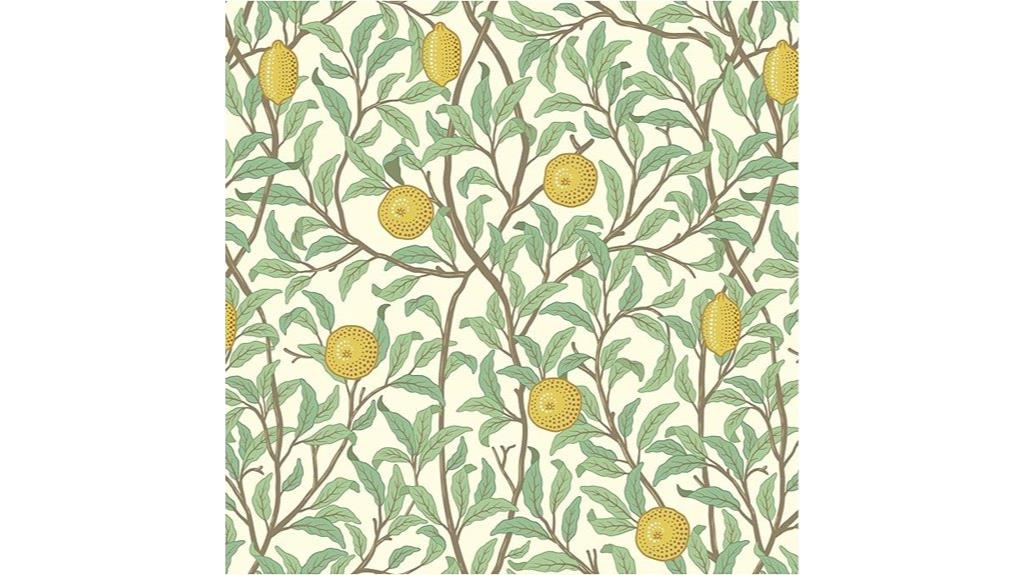 lemon leaf peel wallpaper