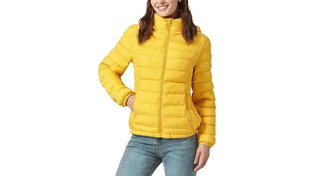 lightweight quilted puffer coat