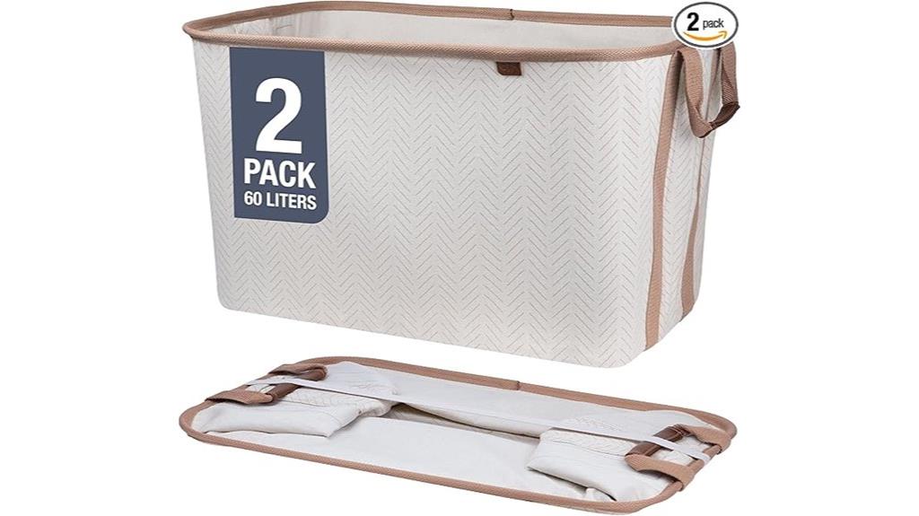 luxury cream herringbone hampers