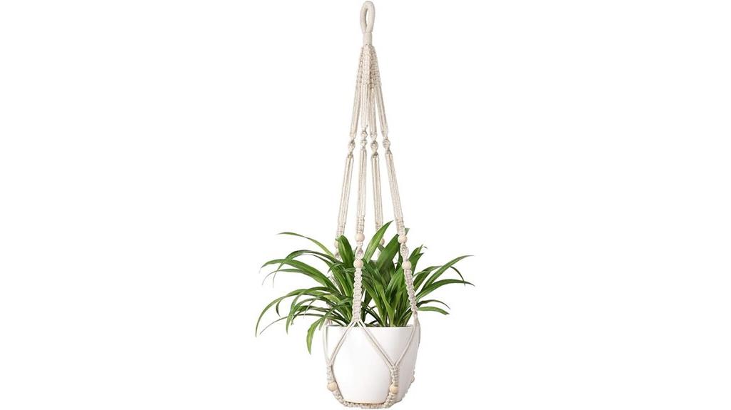 macrame indoor plant holder