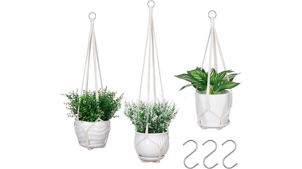 macrame plant hanger set