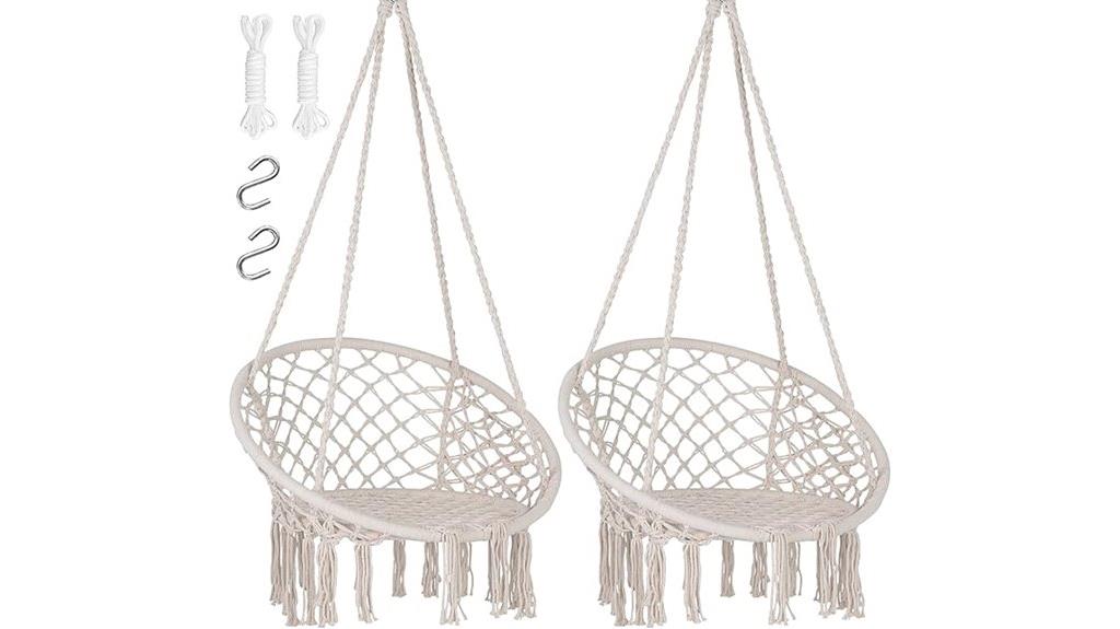 macrame swing with pocket