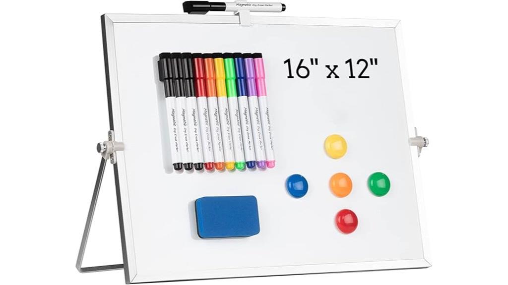 magnetic whiteboard with accessories