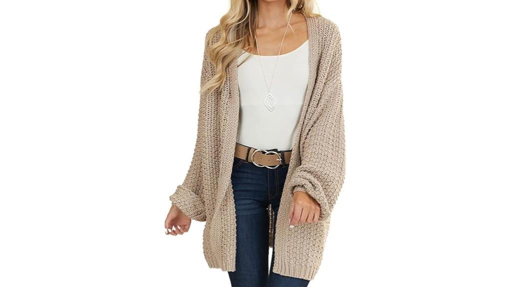 maroway women s chunky knit cardigan
