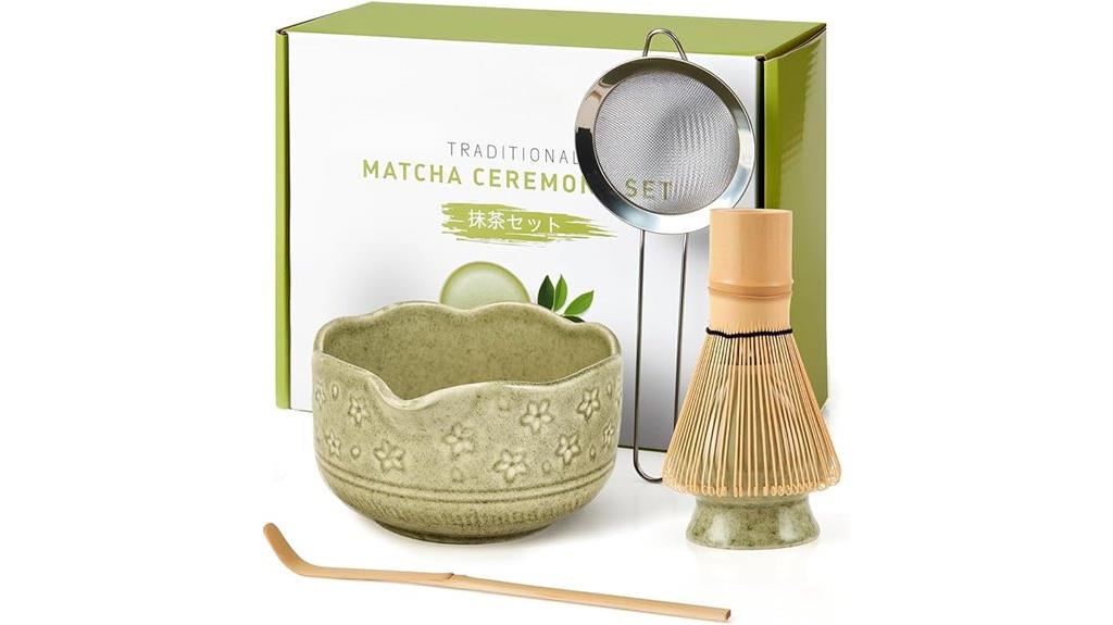 matcha tea whisk set