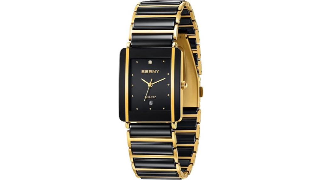 men s ceramic band watch