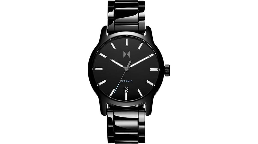men s quartz ceramic watch
