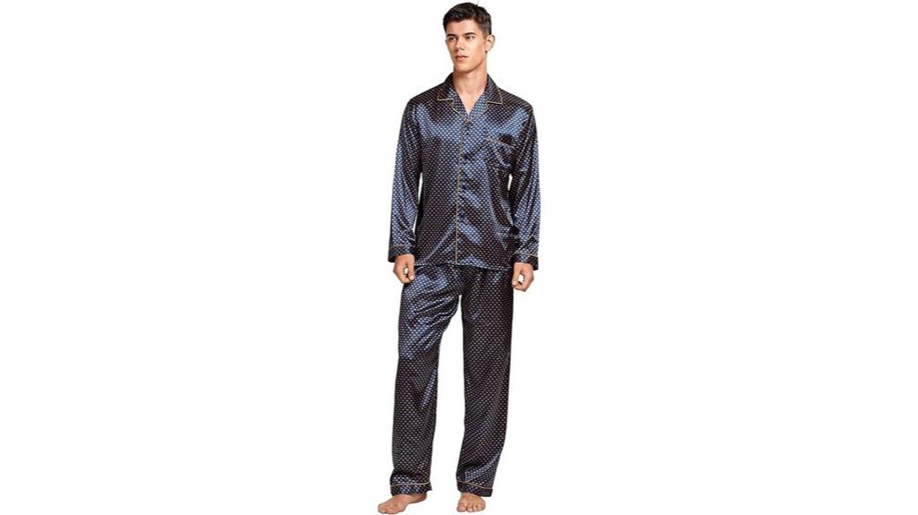 men s satin pajama set