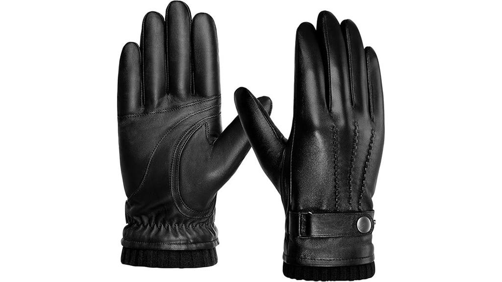 men s sheepskin leather gloves