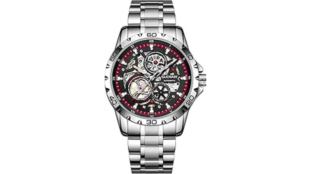 men s stainless steel automatic watches
