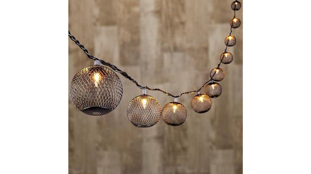 metal ball lantern lights