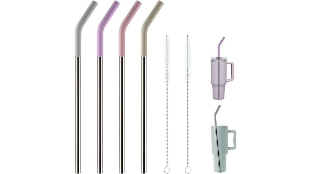 metal straw replacement set