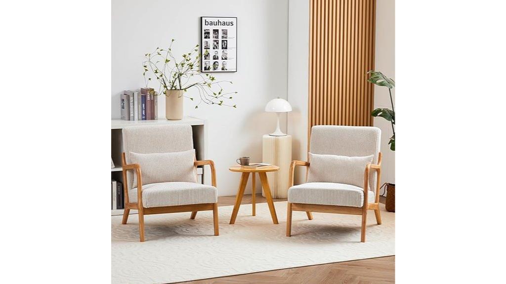 mid century modern accent chairs