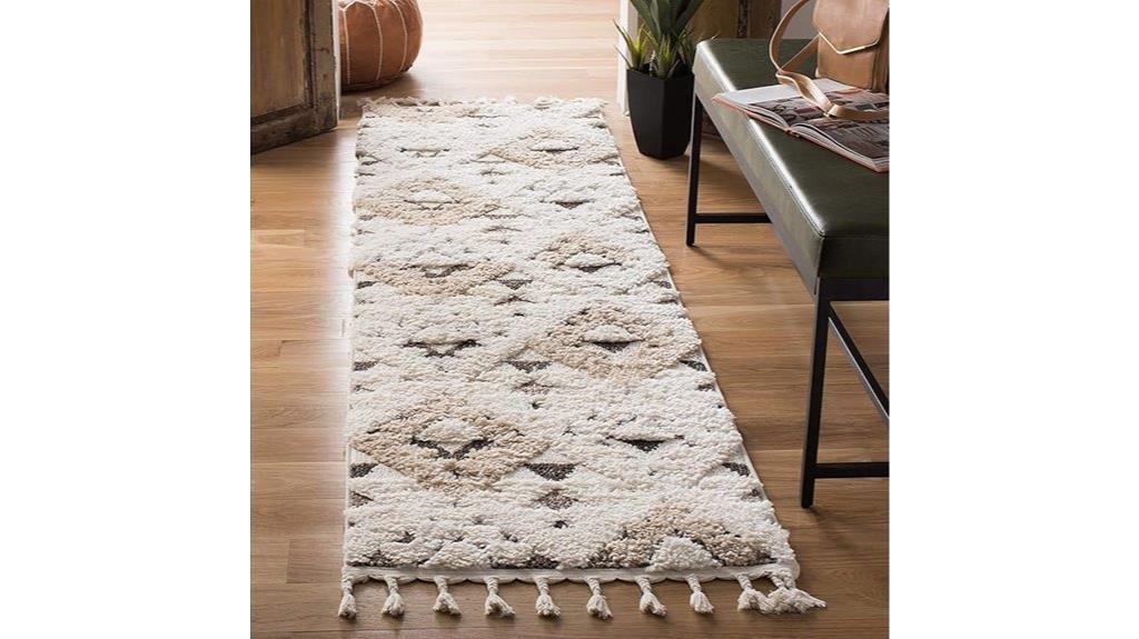 moroccan ivory brown runner