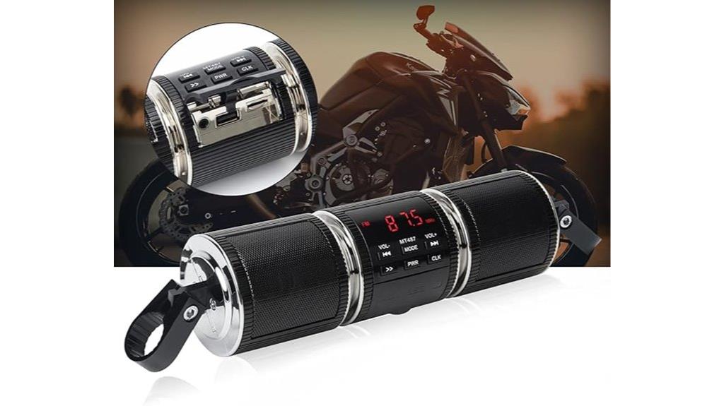 motorcycle bluetooth fm radio