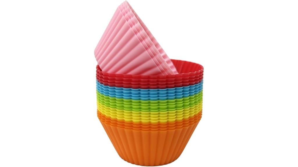 multi color silicone baking cups