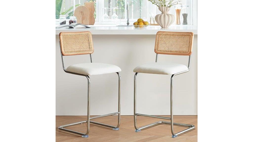 natural rattan counter stools